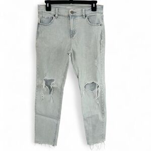 Distressed Light Wash Women Jeans